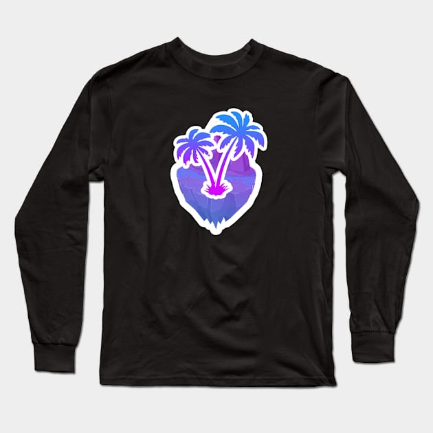 blue-violet island. Long Sleeve T-Shirt by Morsy